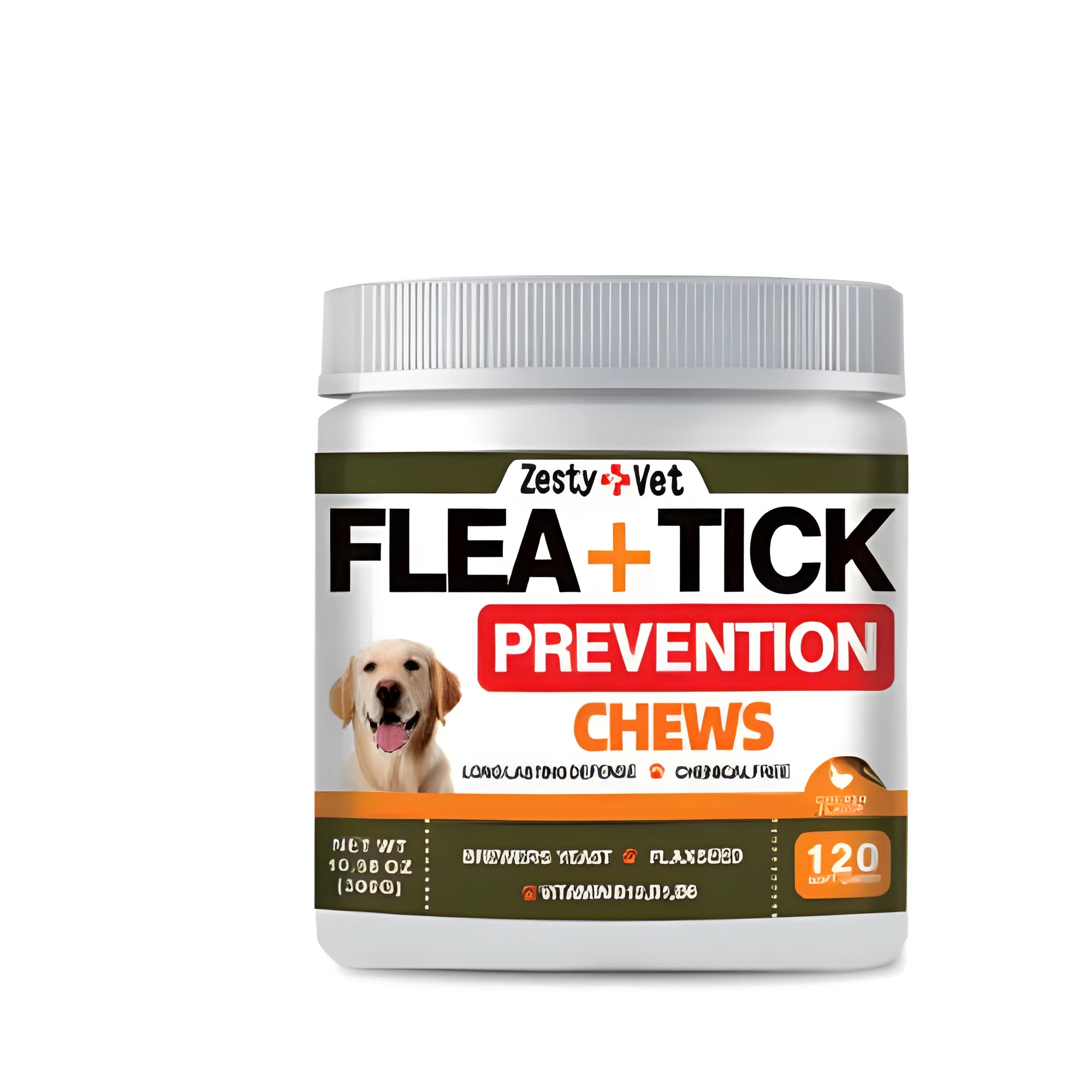 Bottle containing 120 health supplement capsules available in seven style variations