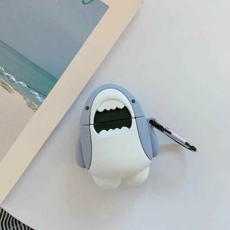 Silicone protective cover for AirPods 1 and 2 wireless Bluetooth headset case with personalised female design