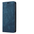 Magnetic flip iPhone case in black with TPU leather construction and magnetic closure flap