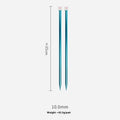 Complete set of aluminium crochet hooks in sizes 2.0mm to 10.0mm with protective caps