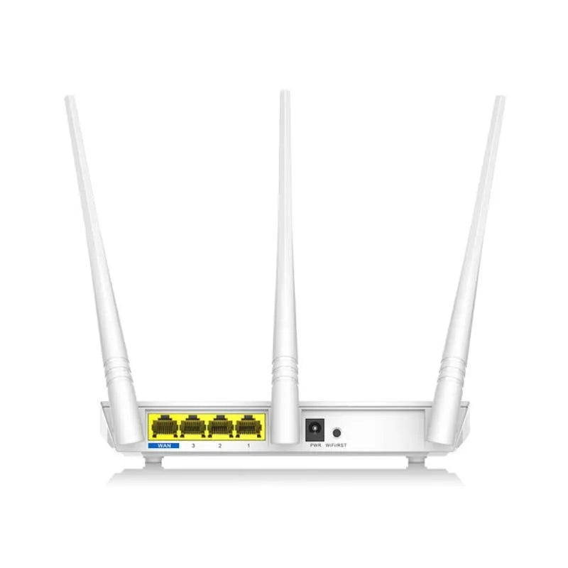 White dual-band wireless router providing 2.4GHz and 5GHz Wi-Fi coverage