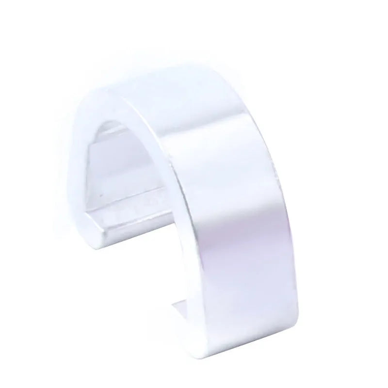 Aluminium alloy C-shaped buckle in multiple colours, showing 10.2mm x 13mm x 5mm dimensions