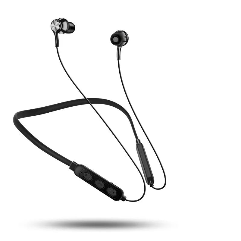 G03 red boxed neckband sports Bluetooth earphones showing neckband design and earpieces.