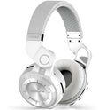 Blue String T2 black and white Bluetooth headphones with folding metal arms and a 1.5m audio cable.