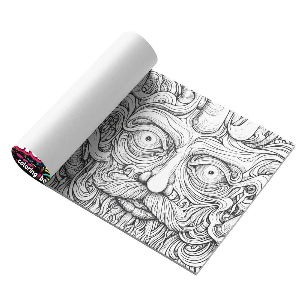 Acid tour coloured paper painting book showing 200mm length measurement