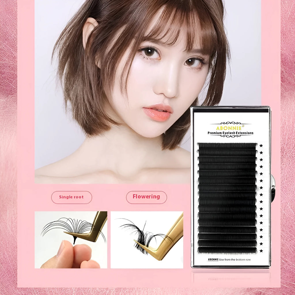 16-row dense mink hair false eyelashes with matte round wool design in various length options