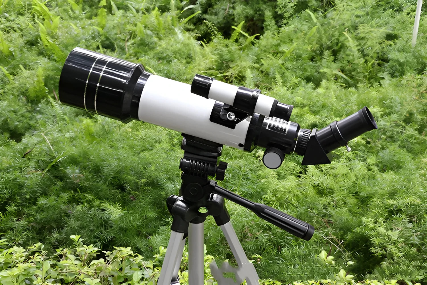 Children's dark blue astronomical telescope monocular on tripod with 16X-66X magnification