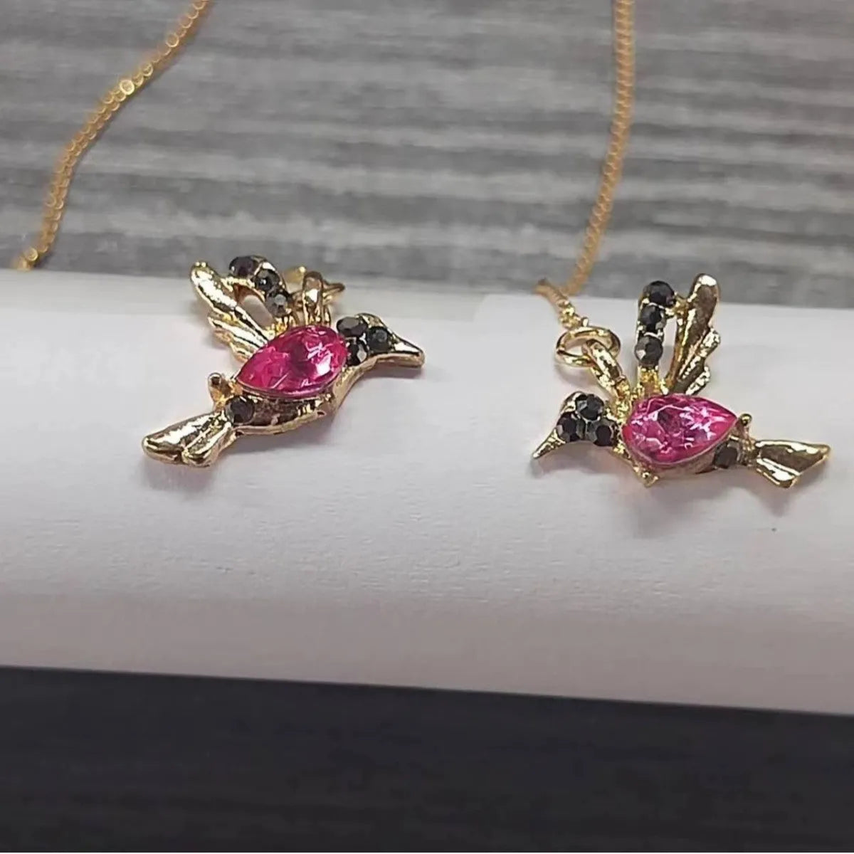 Bird hanging long drop earrings with mixed zirconium wings in red, blue, and red lvzuan colour options
