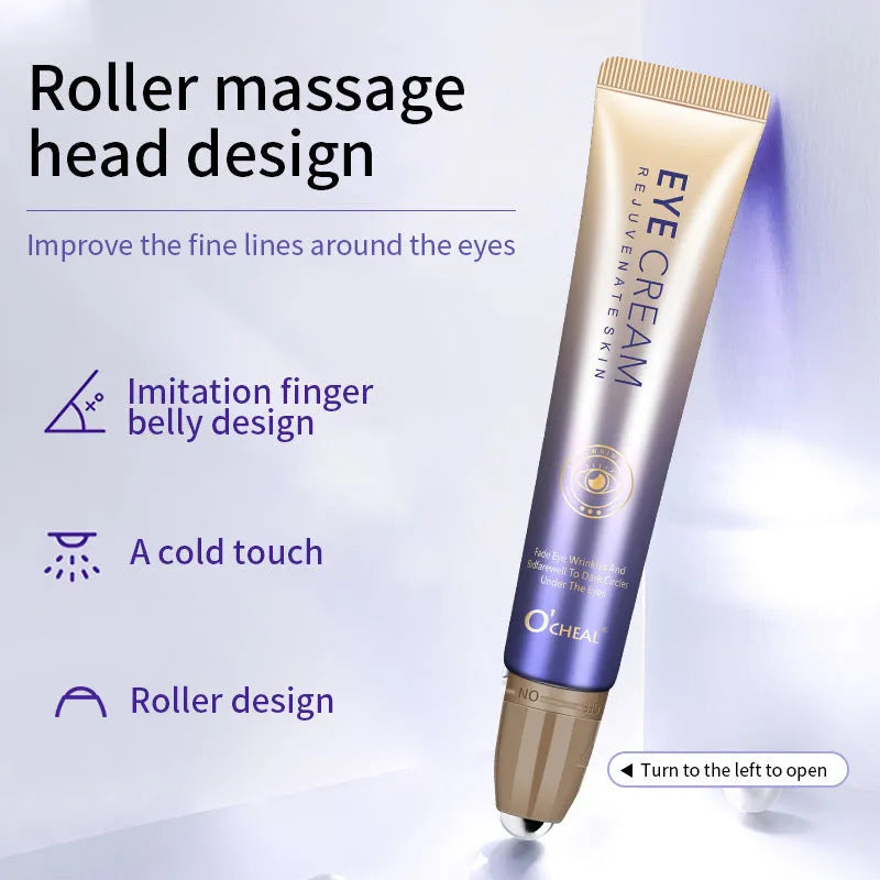 Ball brightening eye cream jar with concealer properties for dark circle improvement
