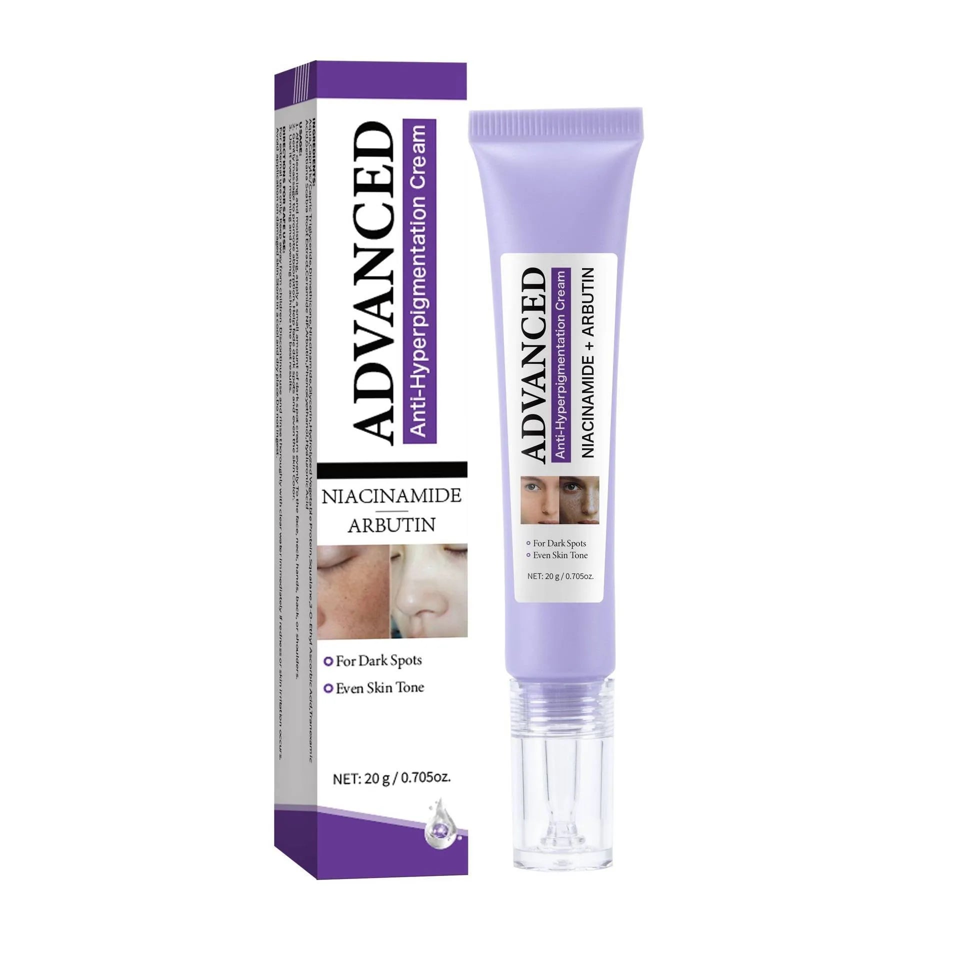 20g jar of anti-pigmentation treatment cream for dark spot reduction and even skin tone