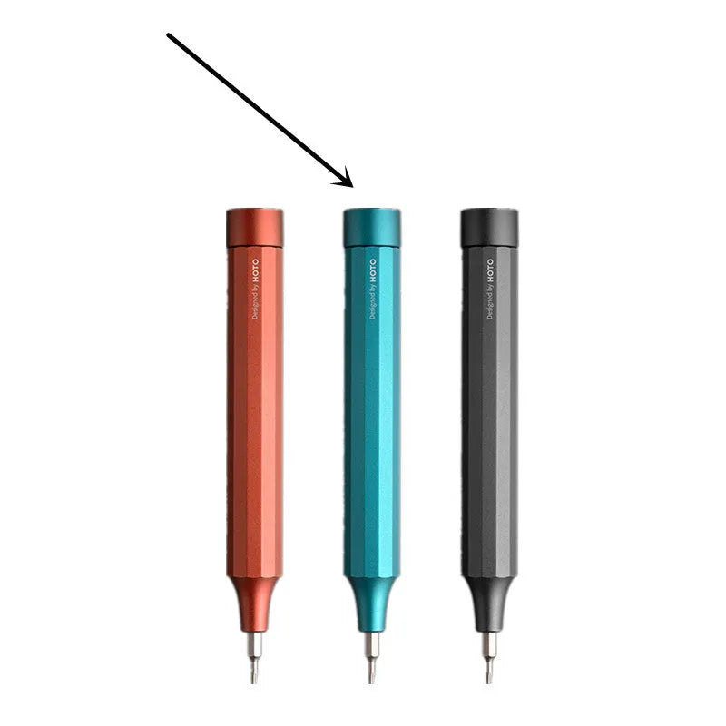 24-in-1 repair screwdriver set with aluminium body and magnetic bit storage for electronic device repair