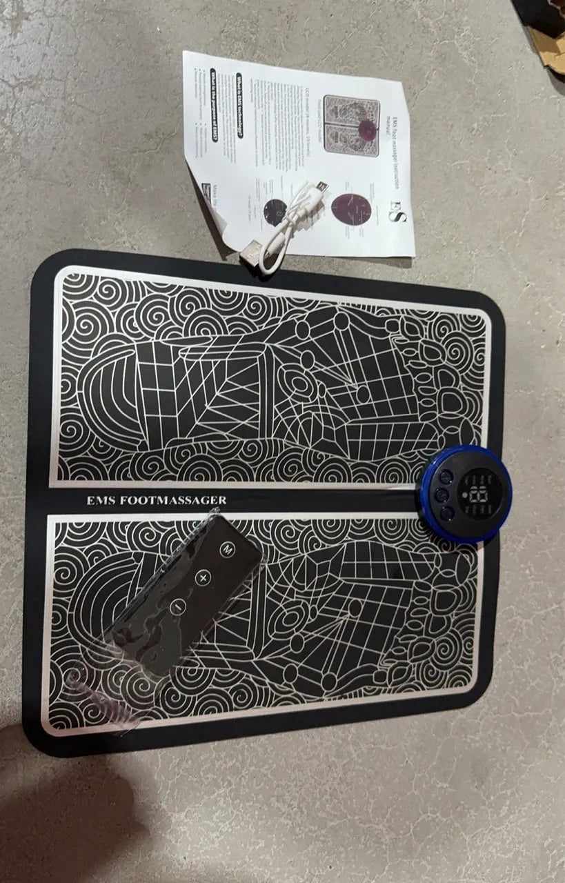 English style leather foot massage cushions with remote control and LCD display