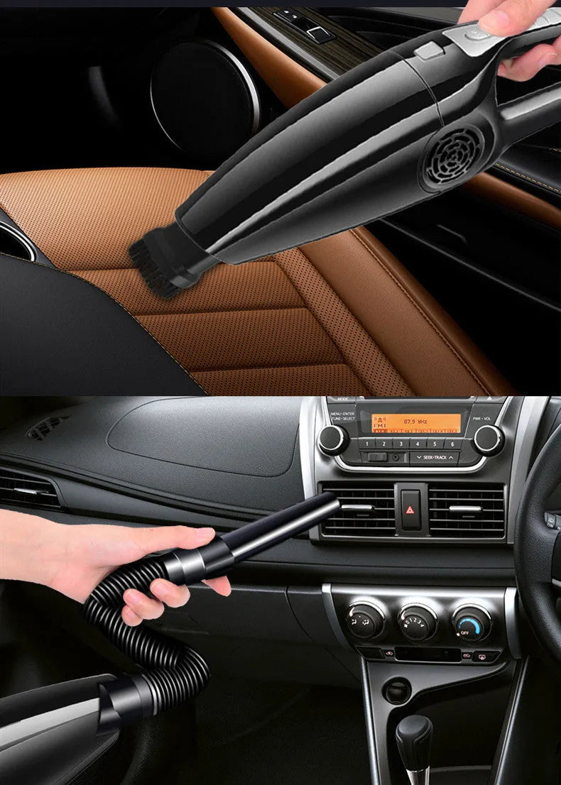 PoHigh Power Hypa car vacuum cleaner in black with cigarette lighter power cord