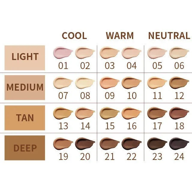 24-colour waterproof concealer contour stick in a pen applicator for makeup.