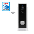 White wall-mounted wireless network security camera with 1080p HD resolution.