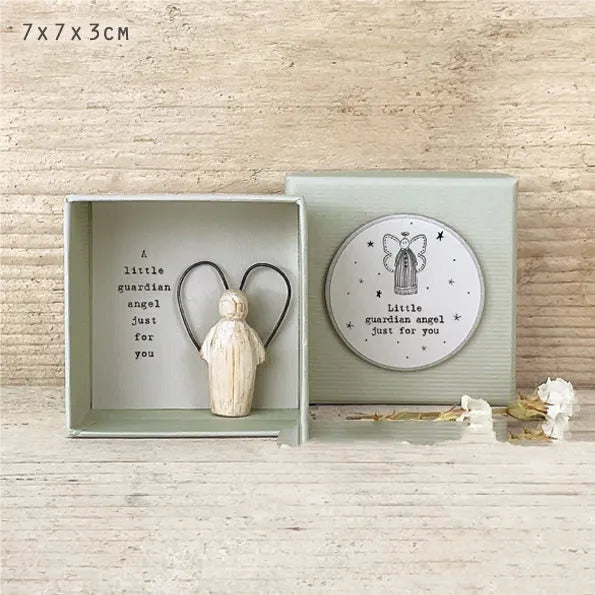 Resin angel figurine ornament in modern simple cartoon style decorative design