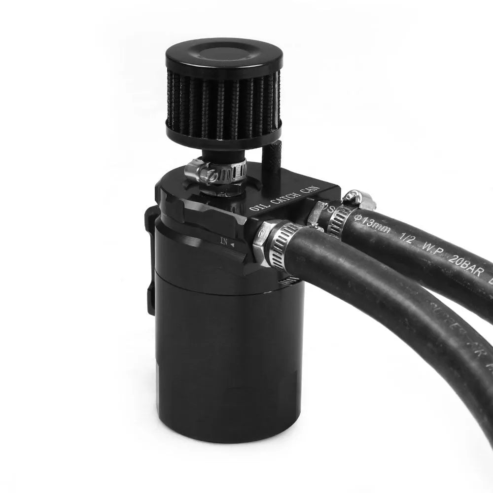 Aluminium alloy oil separator catch can for Ford Expedition in black, blue, red, or silver