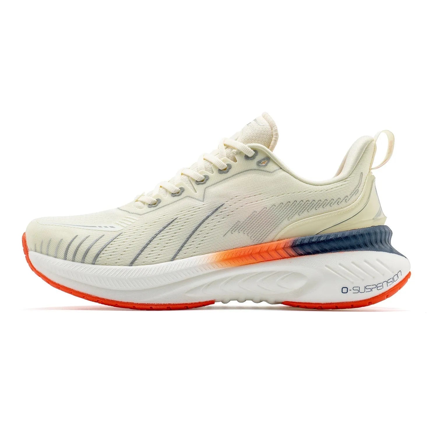 Low top running sneakers with PU mesh upper, rubber sole, and available in various colours like red, black, and blue.