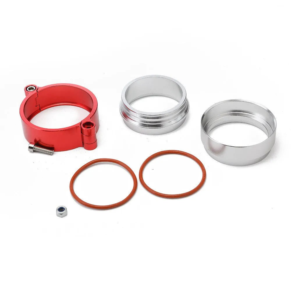 Aluminium fixed movement clamp for car turbine exhaust downspout in three sizes