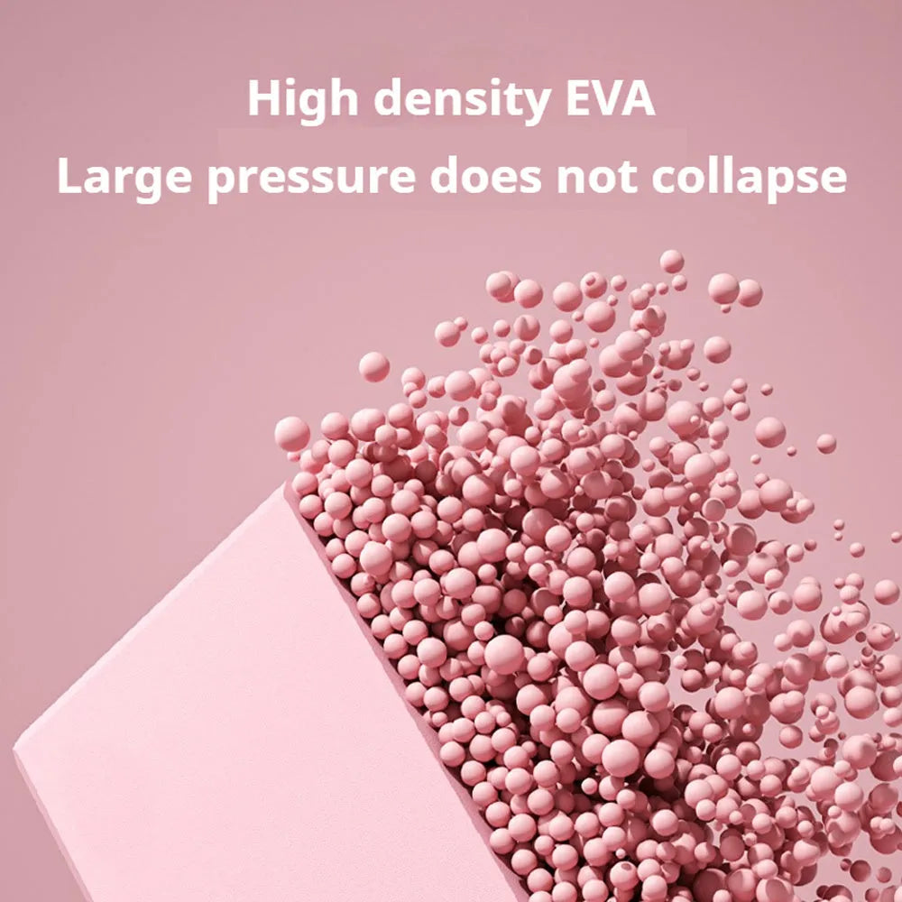 High density EVA foam yoga block with hexagonal ridges in solid colour for gym training and stretching