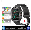 QX11 smart watch in black with zinc alloy case and TFT screen showing heart rate display.