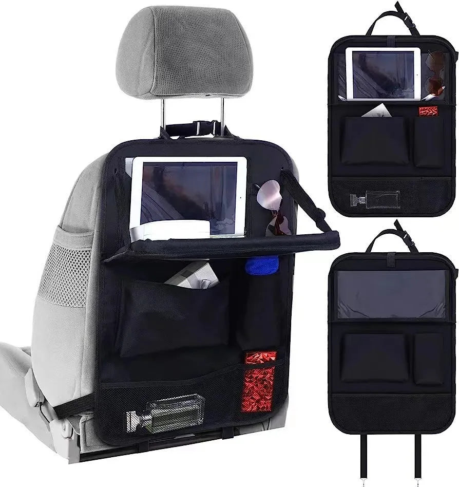 Black Oxford cloth car seat back buggy bag hanging organiser with 42x30cm dimensions