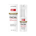 30g tube of lightweight SPF50 PA++++ facial sunscreen lotion with hyaluronic acid.