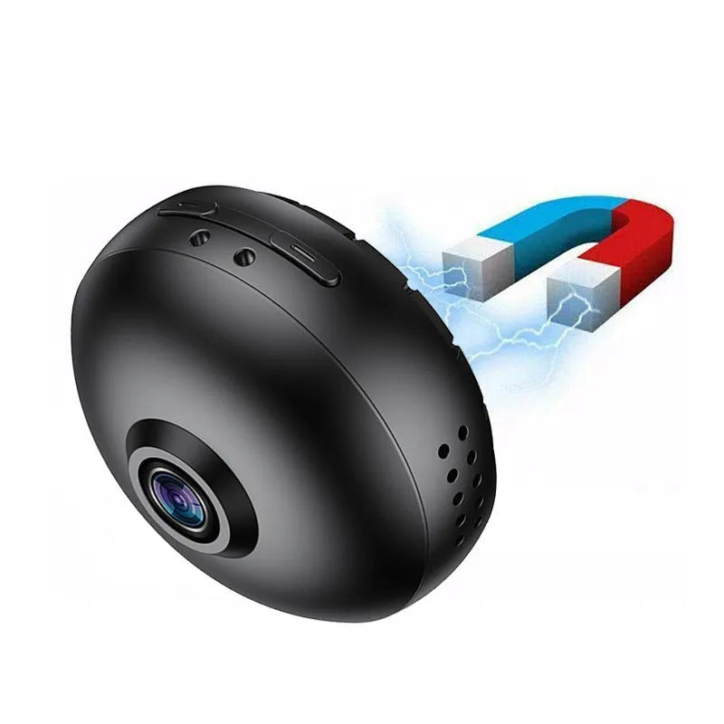 1080p wireless WiFi surveillance camera with ABS plastic housing and 3.6° lens