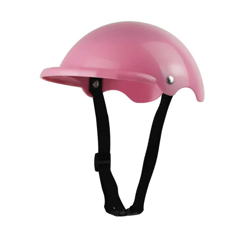 Small S-size plastic pet helmet for dogs and cats in black, green, pink or yellow colours