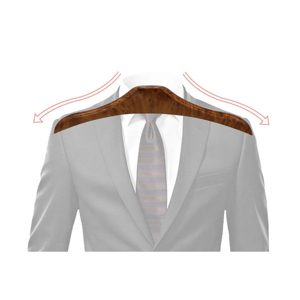 Wood yellow stainless steel car mounted clothes hanger with detachable ABS components