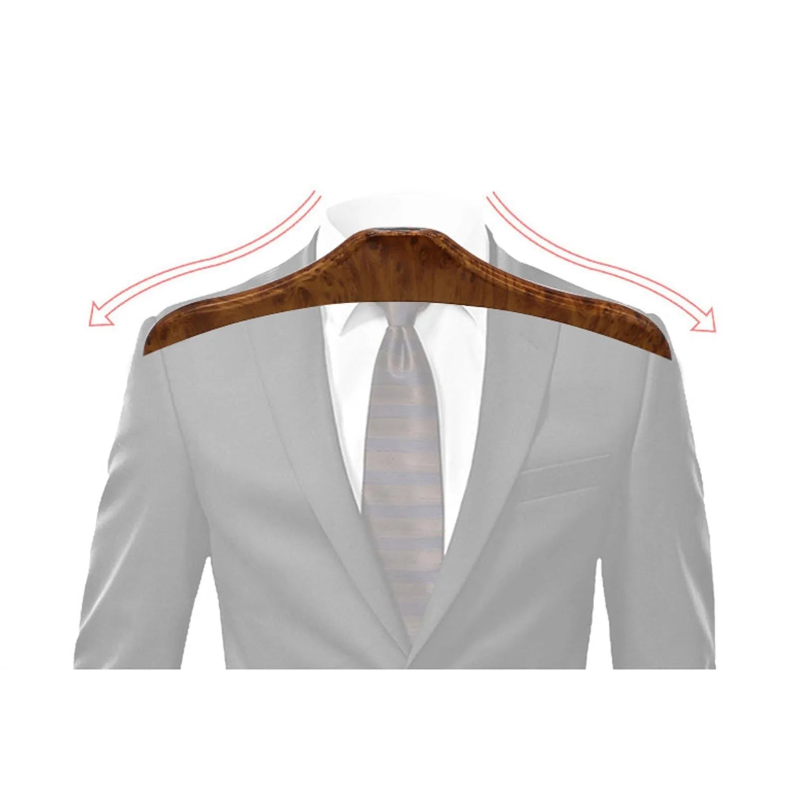 Wood yellow stainless steel car mounted clothes hanger with detachable ABS components