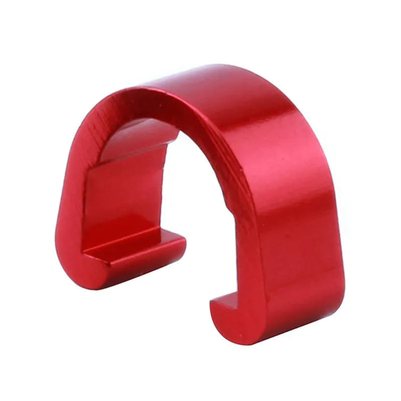 Aluminium alloy C-shaped buckle in multiple colours, showing 10.2mm x 13mm x 5mm dimensions