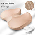Curved bevel seat cushion with memory foam core for anal and tailbone support in multiple colour options