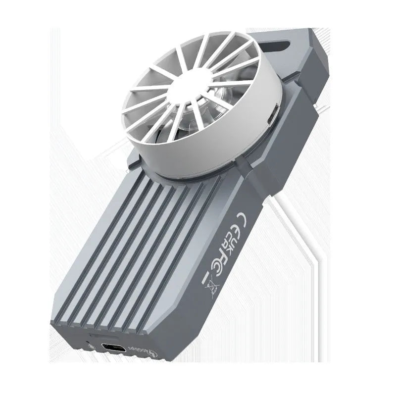 Silver aluminium USB4 external hard disk enclosure for NVMe M.2 SSDs with compact rectangular design