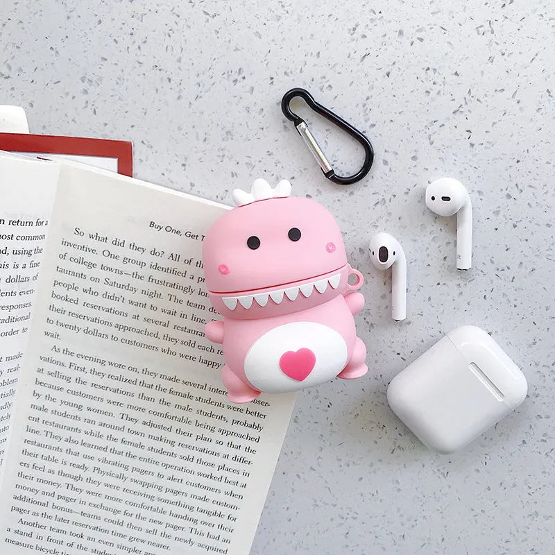 Cartoon animal silicone case for AirPods 1/2 generation in multiple colour options