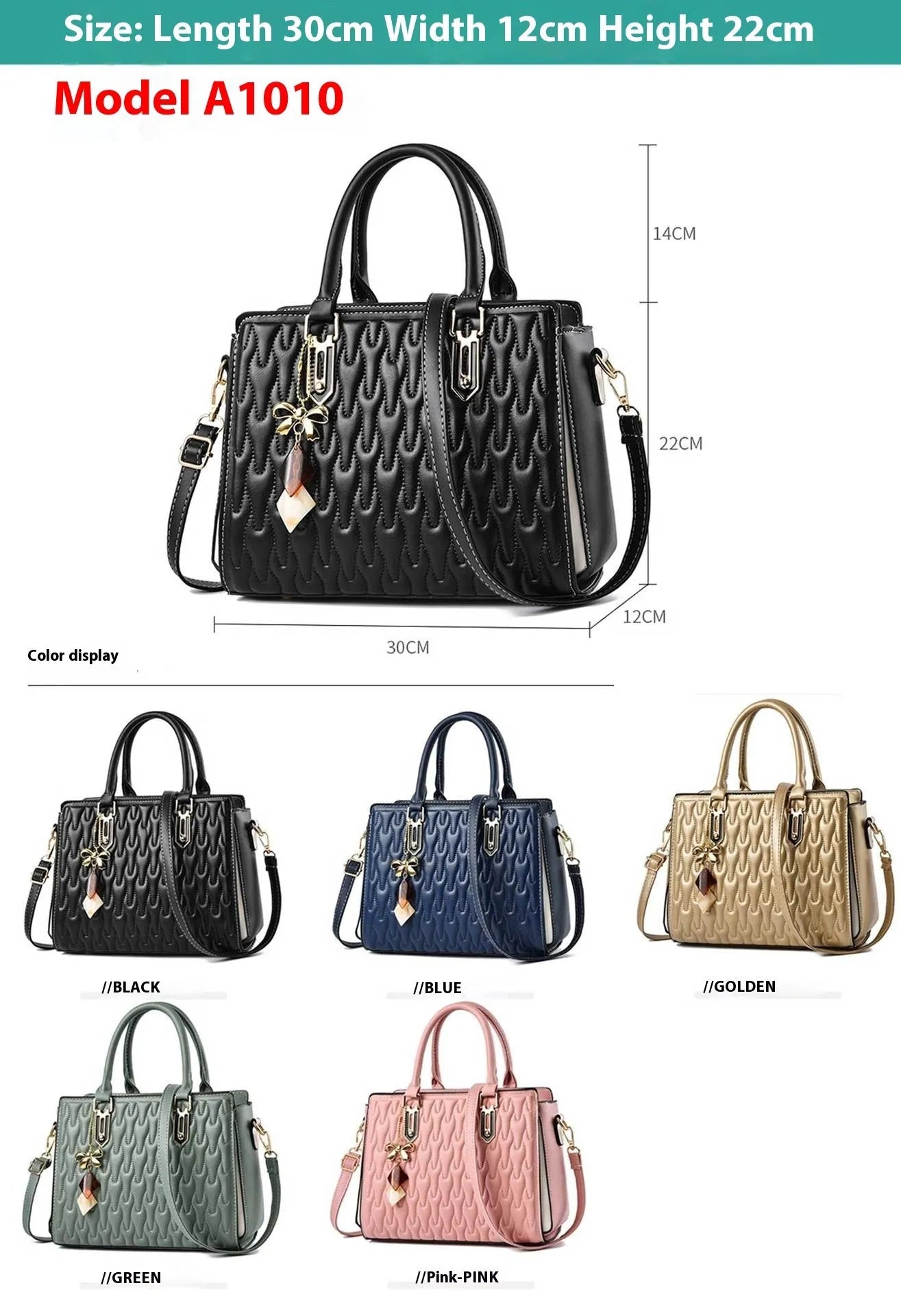 Women's large-capacity polyester messenger bag in street trend style with sandwich zipper pocket