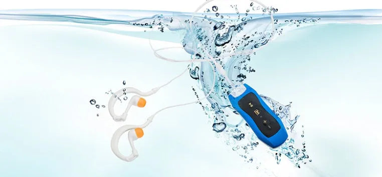 Bluetooth mini MP3 headset without screen in multiple colours with IPX68 waterproof rating