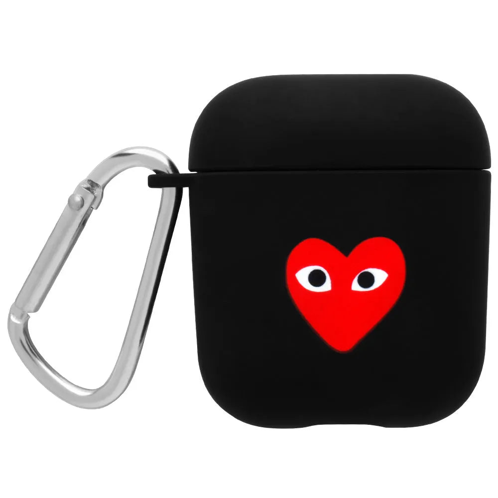 A hard PC back cover case for AirPods in various colours and decorative styles.