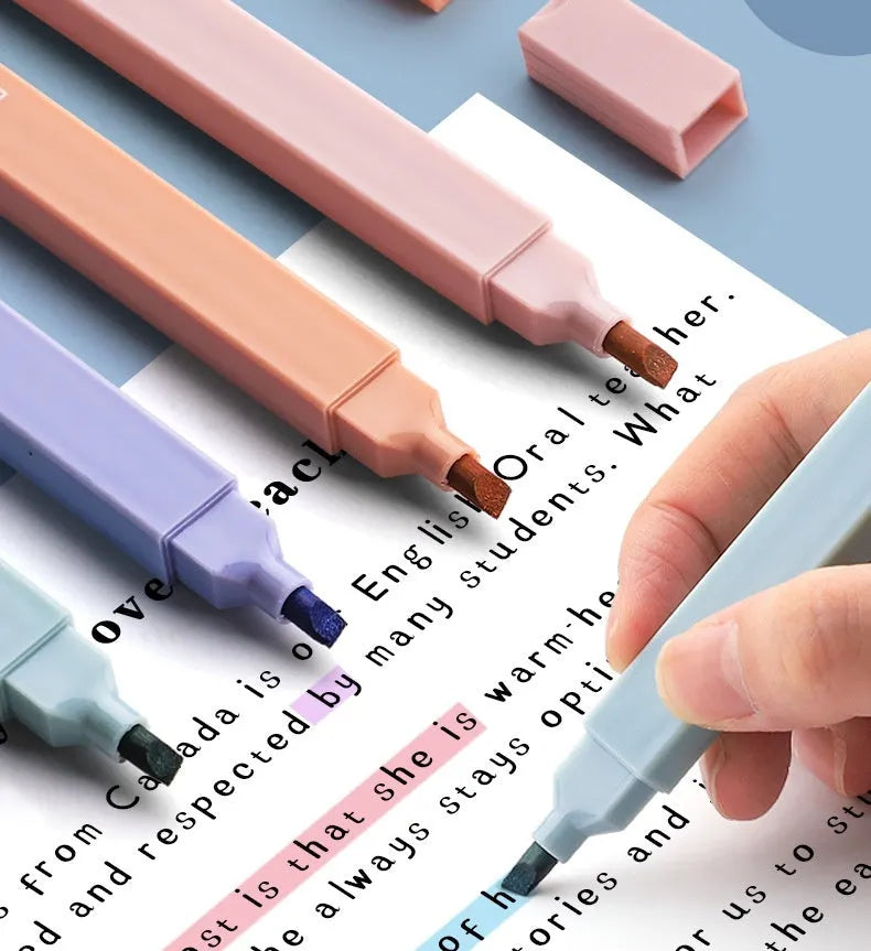 Set of double-ended fluorescent marking pens in assorted colours from the Mix, Salt, or Sweet series.