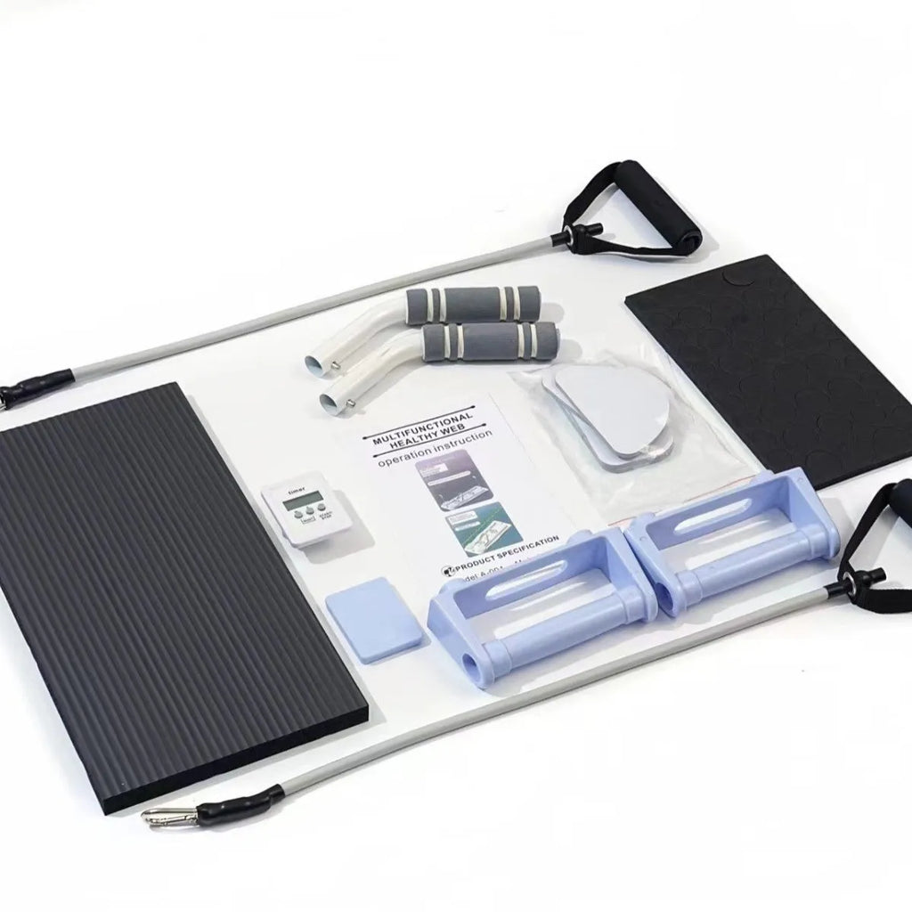 Purple foldable belly panel fitness board made from PP plastic for home exercise