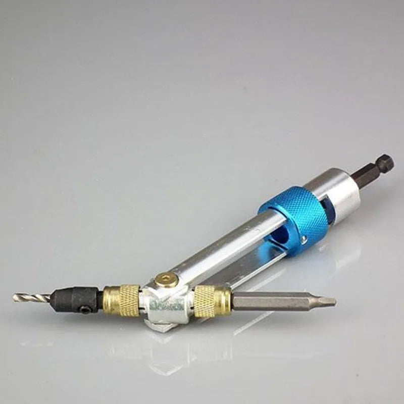 Half Time Drill driver attachment set with swivel head and selection of Phillips, flathead, and countersink bits
