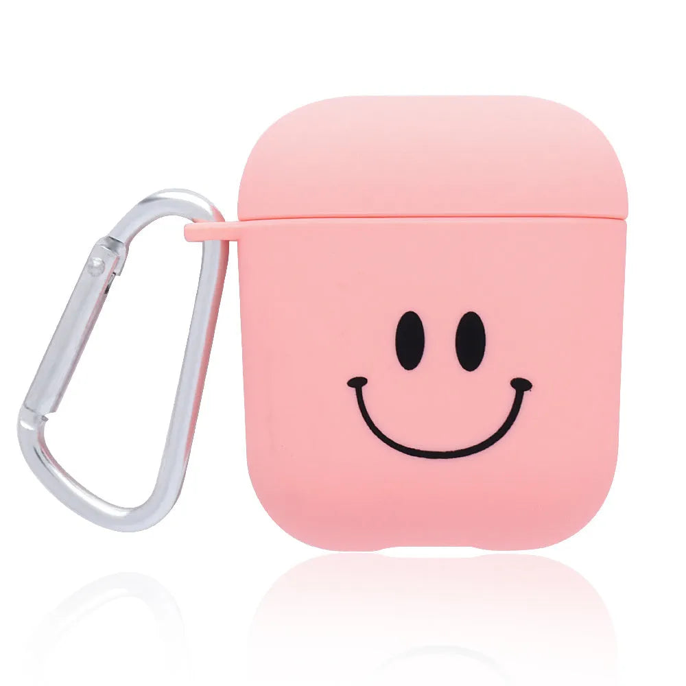 A hard PC back cover case for AirPods in various colours and decorative styles.