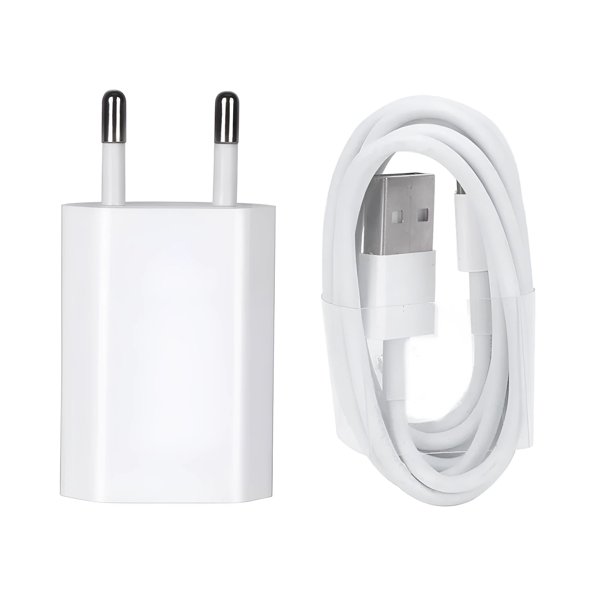 5V 2A USB travel charger unit with cable compatible with iPhone and iPad models