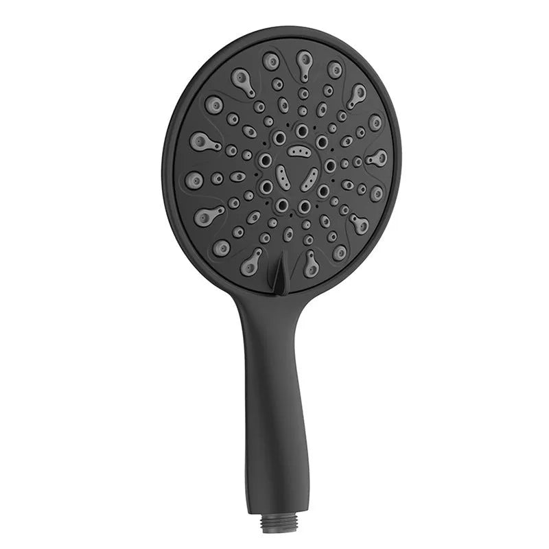 Portable 6-inch handheld shower with electroplated finish showing spray function selector