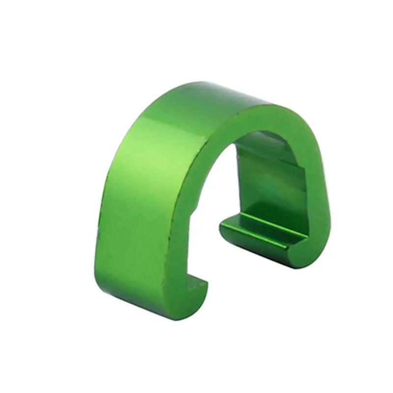 Aluminium alloy C-shaped buckle in multiple colours, showing 10.2mm x 13mm x 5mm dimensions