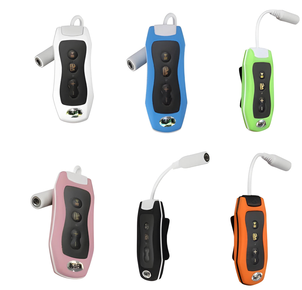 Bluetooth mini MP3 headset without screen in multiple colours with IPX68 waterproof rating