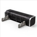 Black notebook cooling pad with adjustable fan speed and compact 294mm width
