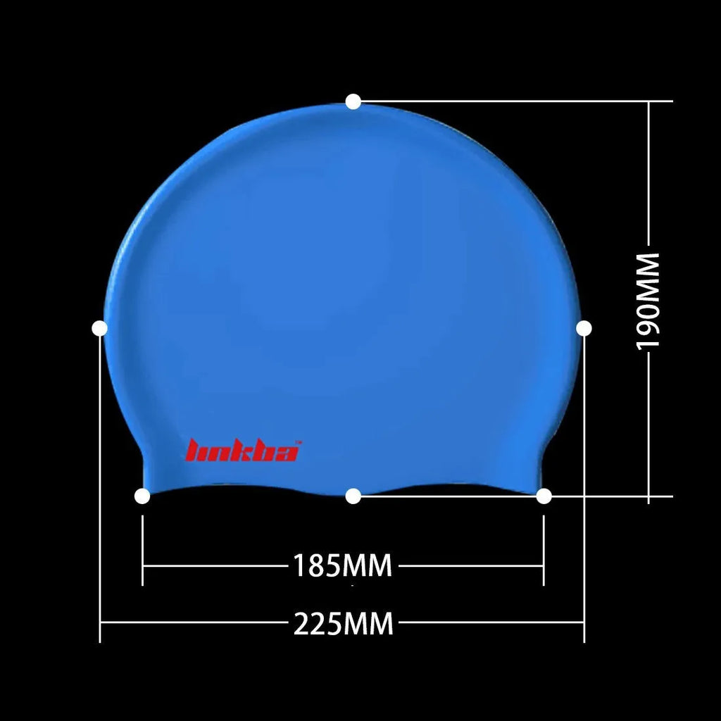 Professional silicone swimming cap with waterproof earmuffs in multiple colour options