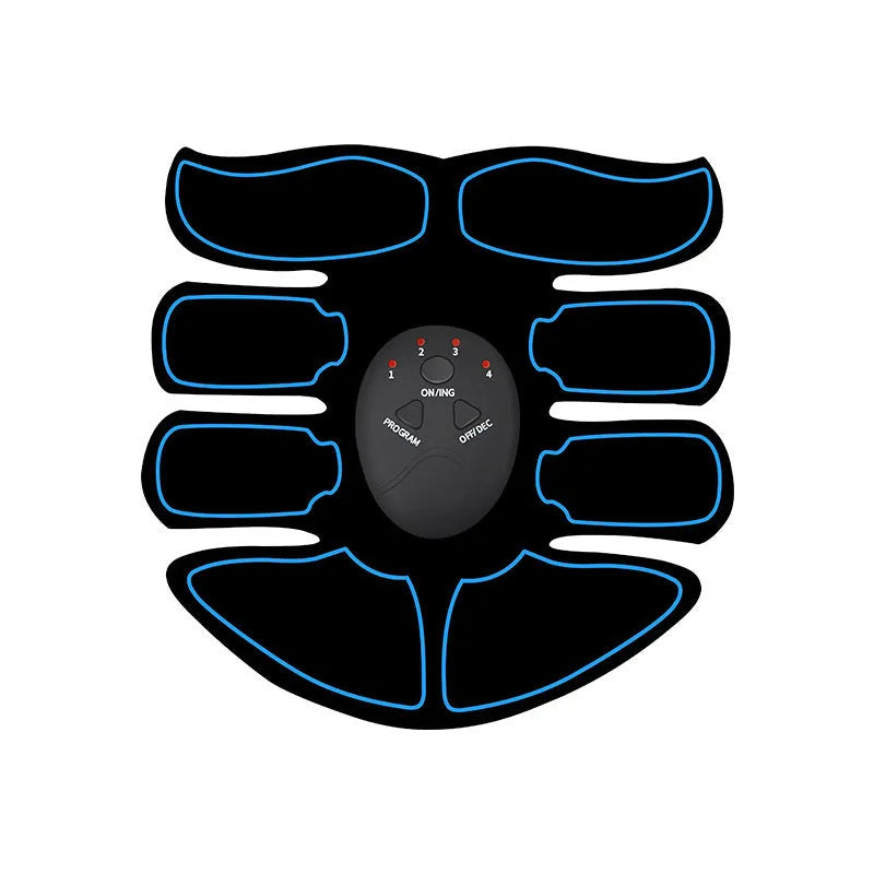 K81 digital display abdominal muscle patch with eight massage points in blue-edged version