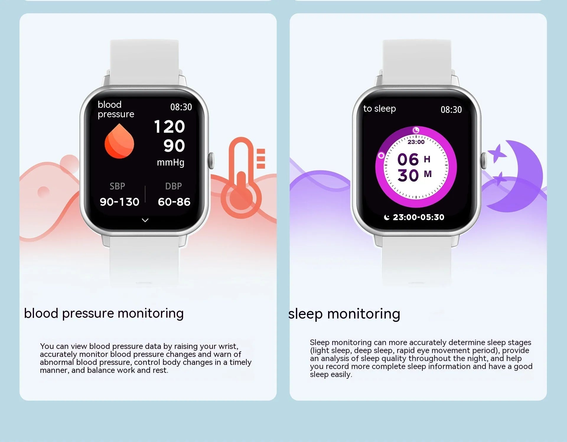 Bluetooth smart watch with TFT touch screen in black, silver gray, pink, or khaki colour options